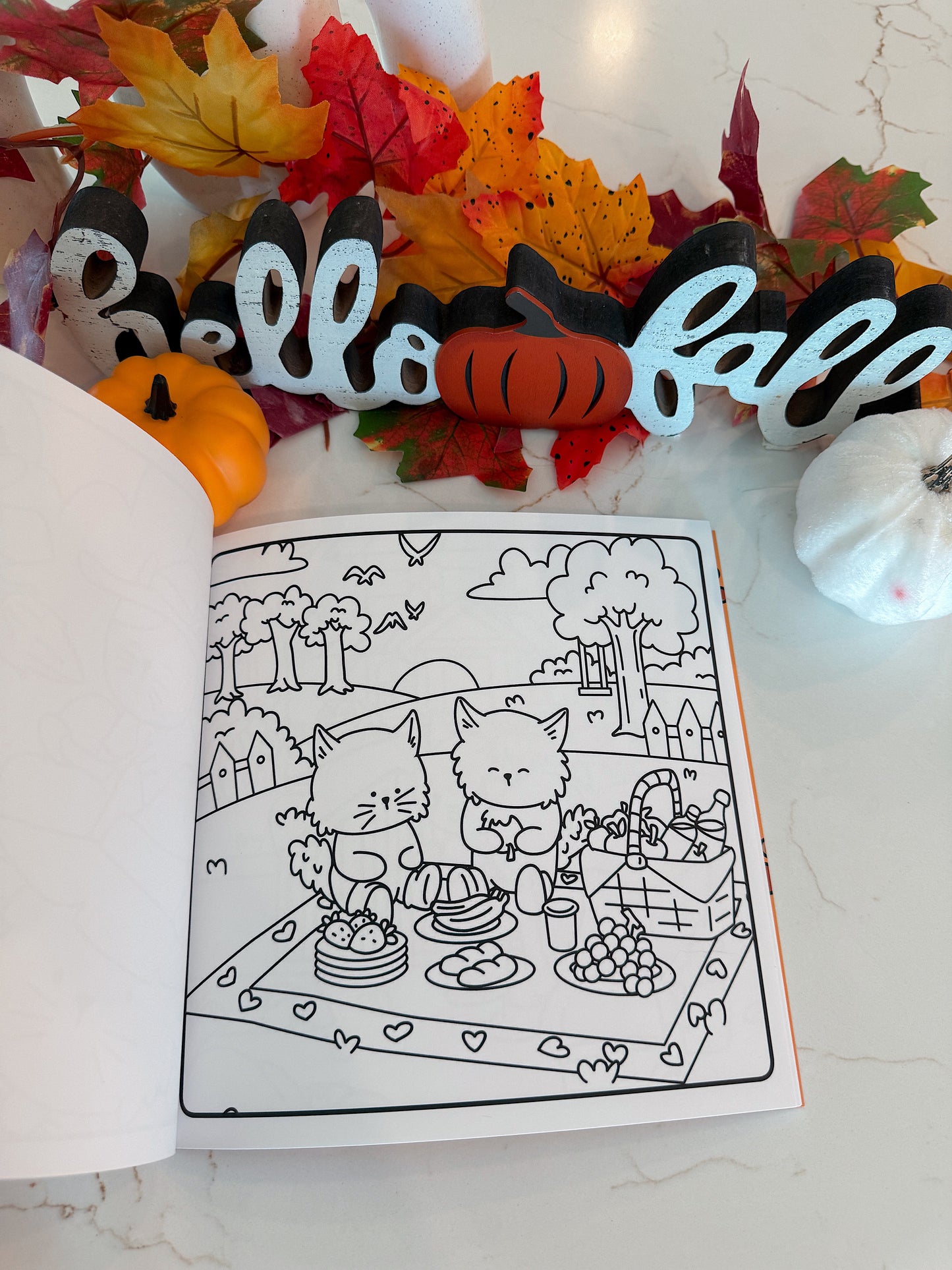 Purrfect Buddies Fall/Halloween Coloring Book ππ»ππ