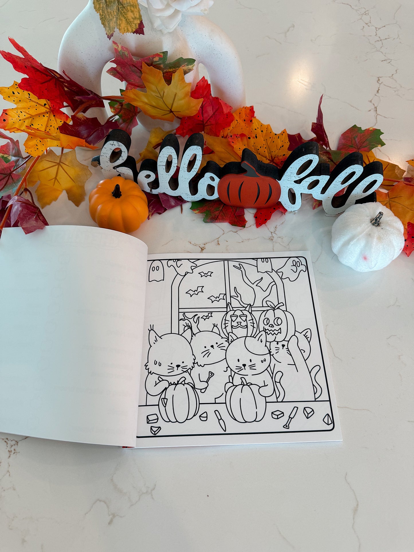 Purrfect Buddies Fall/Halloween Coloring Book 🎃👻🍂🍁