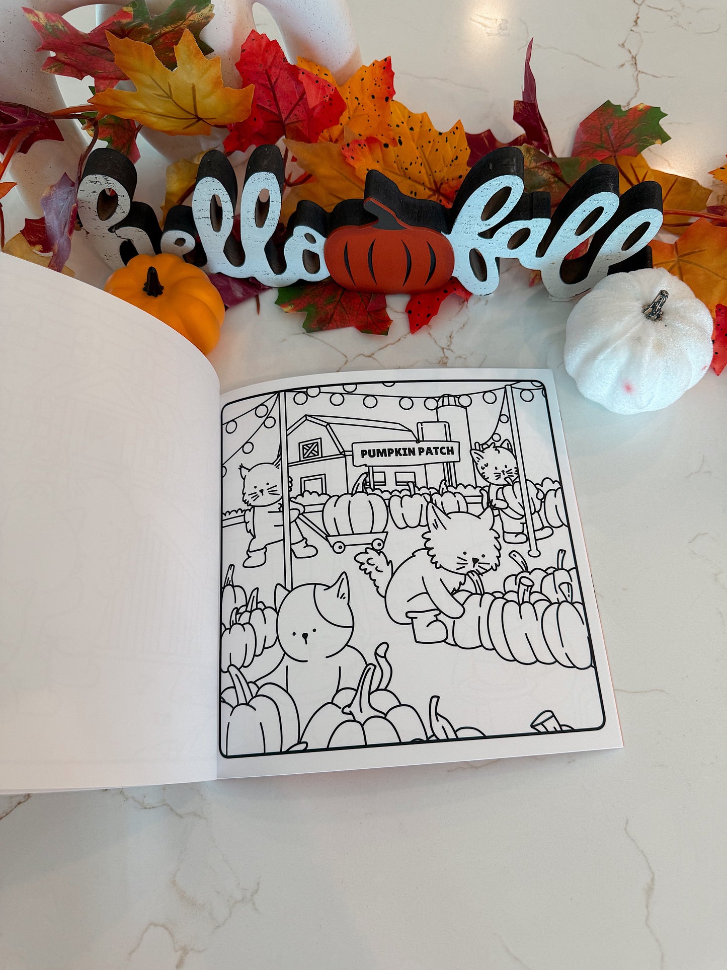 Purrfect Buddies Fall/Halloween Coloring Book 🎃👻🍂🍁