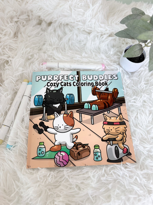 Purrfect Buddies Coloring Book (Volume 1 )